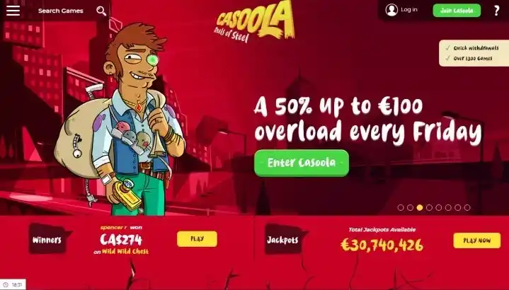 Casoola casino review section 2